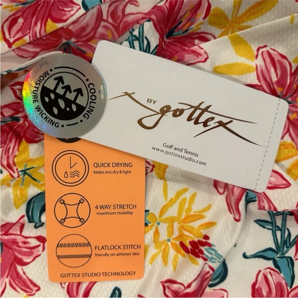 GOTTEX STUDIO LONG SLEEVE TOP WITH PEARL EDGE IN LILLY WHITE  SIZE MED - Picture 6 of 7